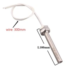 M16 Thread 12V Stainless Steel Cartridge Heater Immersion Water Element 50-150W