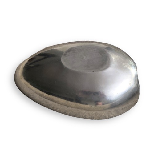 Ovale Eierschaufel Servierschaufel Chip Dip Schüssel Silber Metall Legierung MCM Vintage - Bild 5 von 5