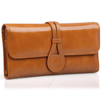 Jack&chris Women's Genuine Leather Organizer Wallet Card Case Purse, Wbxh053 Jack&chris Women's Genuine Leather Organizer Wallet Card Case Purse, Wbxh053