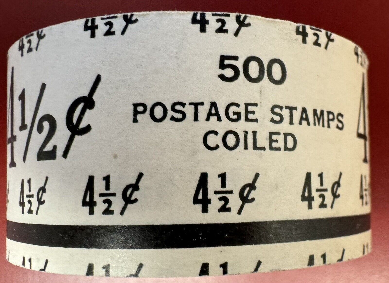 U.S., 1959, Scott #1059 Coil Roll of 500, 4 1/2c Perf. 10, Cat. Val. :$1,000.00+