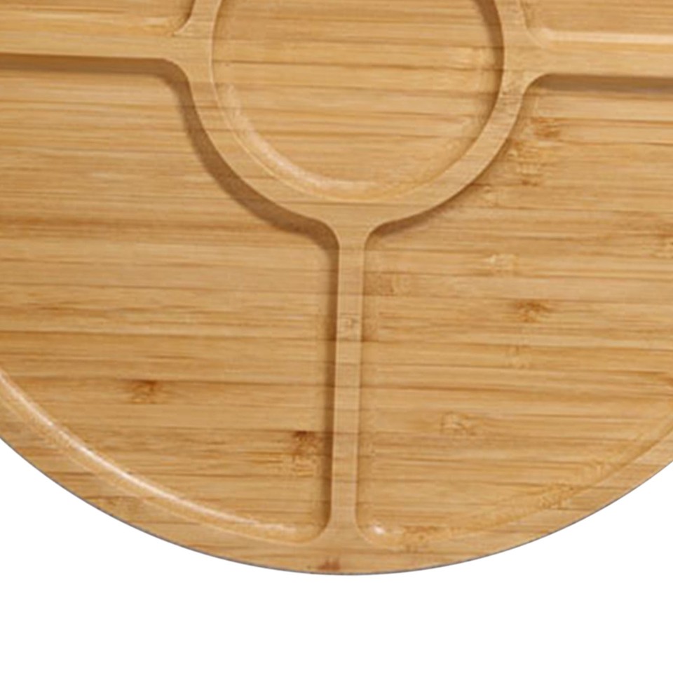Bamboo Serving Tray Multipurpose Hand Crafted Decorative Wooden Tray