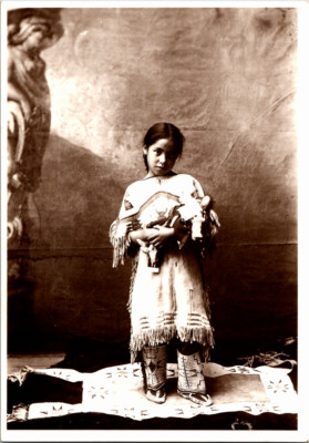 Postcard Katie Roubideaux Rosebud Sioux Native Child Indigenous John A Anderson