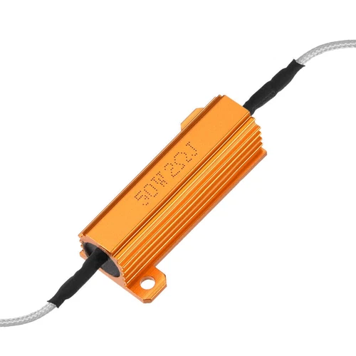 Aluminum Case Resistor 50W 2 Ohm Extension Wires for LED Converter 50W2RJ