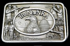 New NRA National Rifle Association Guns Firearms Hunting Vintage Belt Buckle