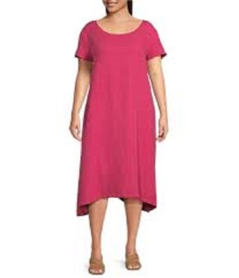 a line dress beach Maxi Linen Dress with Tie Waist main image 1