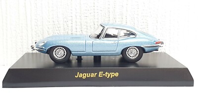 1/64 Kyosho JAGUAR E-TYPE LIGHT BLUE diecast car model | eBay