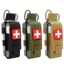 Tactical TQ Pouch Holder Molle Medical Shears Pouch EMT Scissors Bag for Knife
