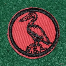 BOY SCOUT  PATROL RED & BLACK PATCH - PELICAN 
