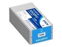 Epson Original SJIC22P Druckerpatrone Cyan 32Ml (C33S020602)
