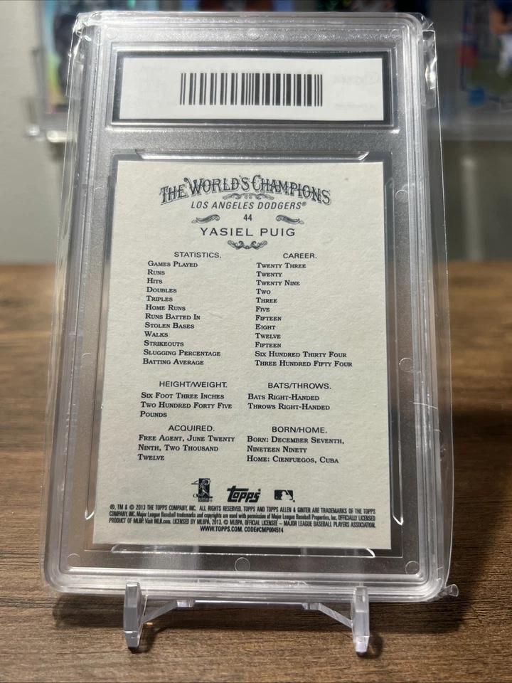 2013 Topps Allen & Ginter's - Yasiel Puig #44 (RC) - Image 2 of 2