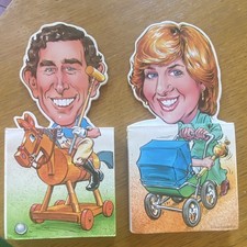 Lot de 2 blocs notes Charles et Diana vintage état neuf