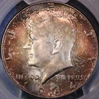 1964 P Kennedy Half Dollar, PCGS MS66, Beautifully Toned, FREE SHIPPING