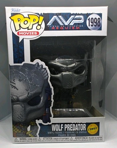 Funko Pop! Movies: WOLF PREDATOR Chase #1998 Alien Vs. Predator Requiem