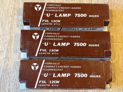 Yorkville - FUL 12CW - T6 - 4-Pin - Compact U Lamp - Lot of 3 - 6 3/16''