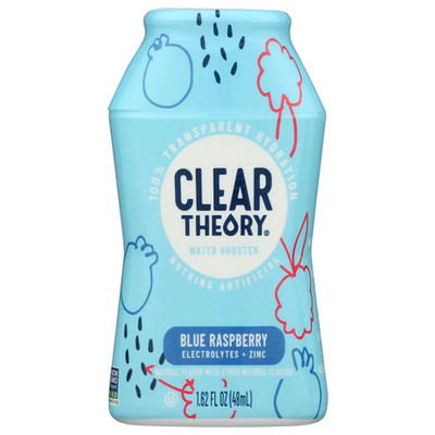 Clear Theory Liquid Water Enhancer Drink Mix Blue Raspberry