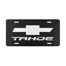 Chevrolet Tahoe Front License Plate Tag Vanity Style – Auto Metal Aluminum