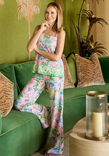 NWT Lilly Pulitzer 33" Polyanna Palazzo Pant in Conch Shell Pink Sunny Dee