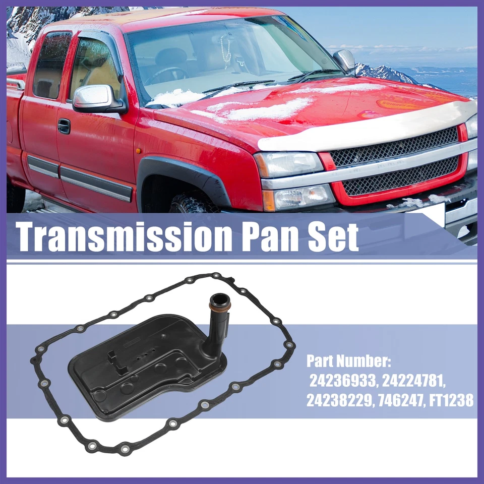 1Set Auto Transmission Filter Oil Pan Gasket Kit for Chevrolet Silverado - Image 2 of 4