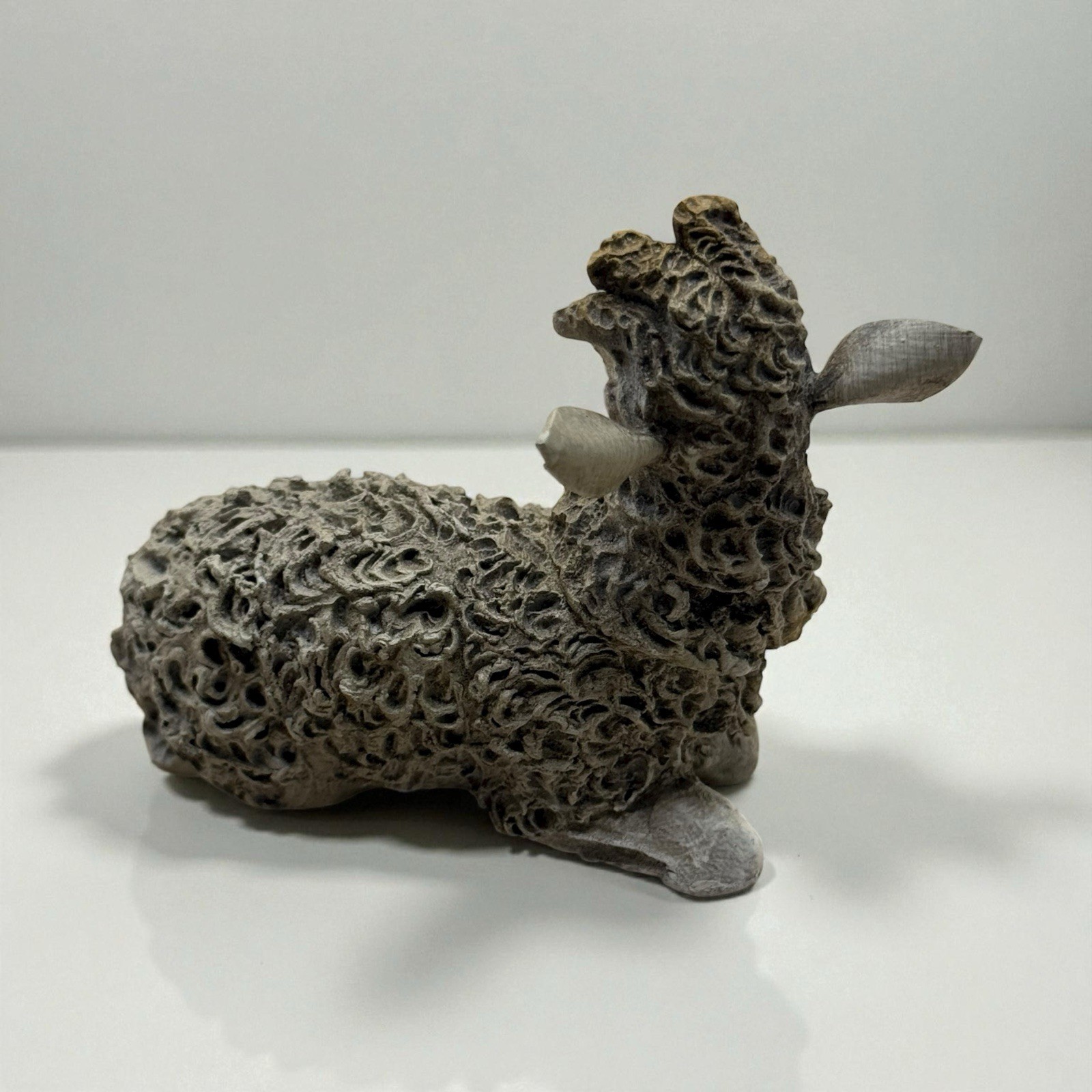 Neapolitan Nativity Animal Lamb Courtyard Nativity Art 6x9cm Design