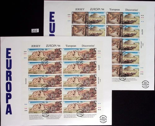 @ JERSEY 1994 - 2 FDC - CEPT - ANCIENT HISTORY