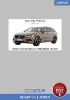 PDF Volvo V90/V90 CC (Ab 2017) Reparaturanleitung Motor 2,0 L Benziner 184 Kw