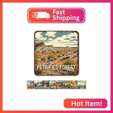 Vintage Petrified Forest National Park Sticker - Waterproof Durable Adhesive UV-