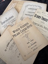 vintage sheet music lot