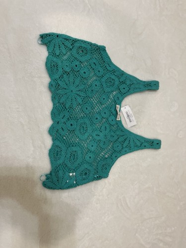 NWT – BOHO CHIC TEAL CROCHET CROP TOP – M/L - Picture 8 of 8