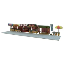 1/150 Nostalgic Diorama Series: Street stall set A paper craft