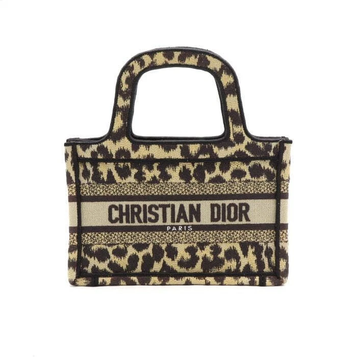 Mini sac fourre tout livre léopard multicolore Dior Mizza 5475ZRHM 134092645