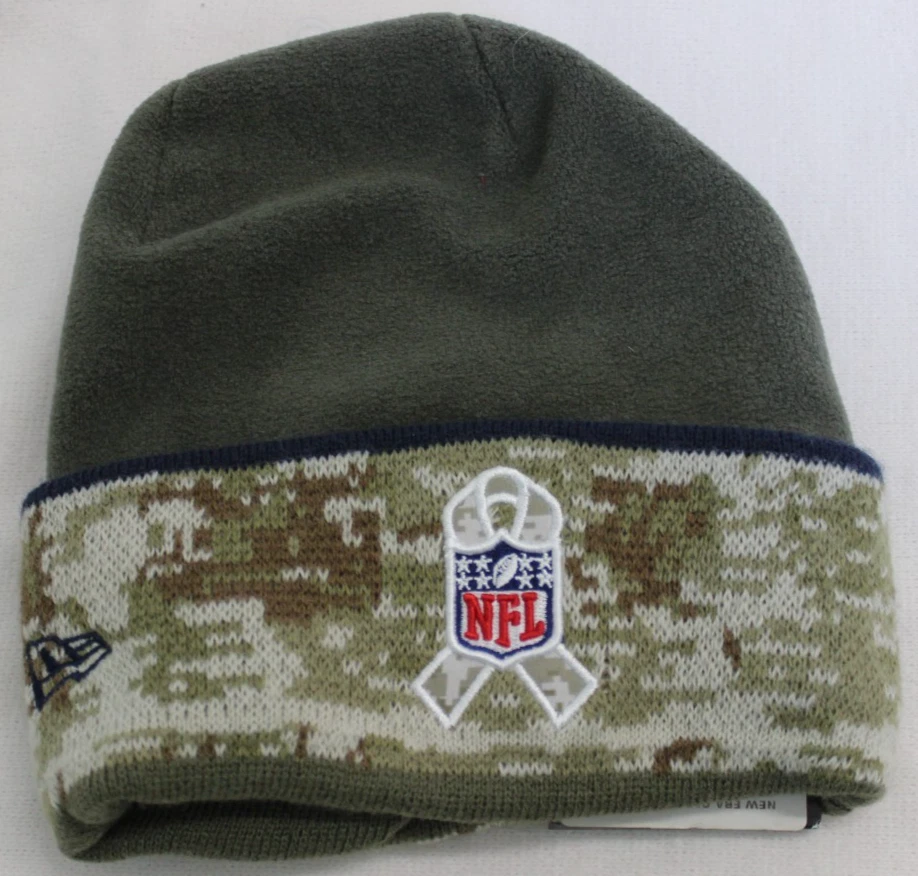 Nuevo con etiquetas Gorro Juvenil Seattle Seahawks NFL New Era Saludo al Servicio Verde Camuflaje Foto 2 de 4