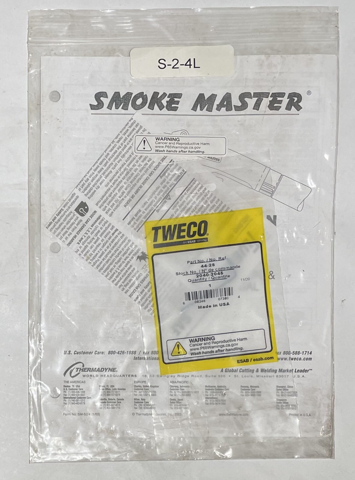 Tweco S415M116 Smoke Master 450 Air Cooled MIG Gun 450 A 15 ' Miller 1/16