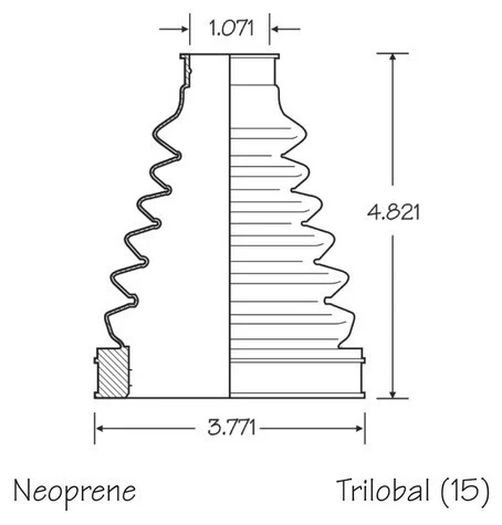 Juego de 4 kit de arranque eje CV delantero interior exterior para Land Rover LR3 2005-2009 Foto 4 de 4