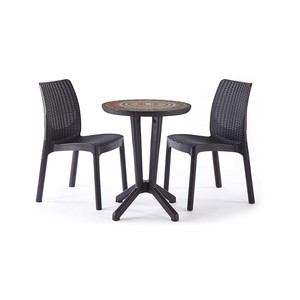 Sitzgruppe 2x Stuhle 1x Mosaik Tisch Garten Balkon Stuhl Tisch Lounge Mobel Ebay