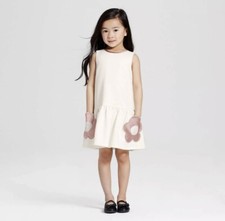 Toddler White Flower Pocket Drop Waist Dress 5T Victoria Beckham for Target NWT