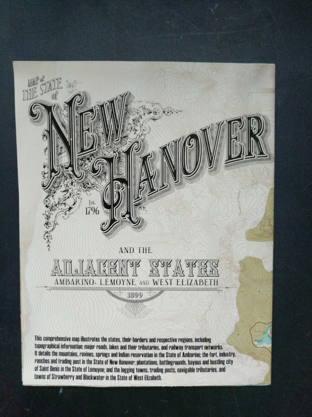 The states of New Hanover, Ambarino and Lemoyne are new to the series, and  are located