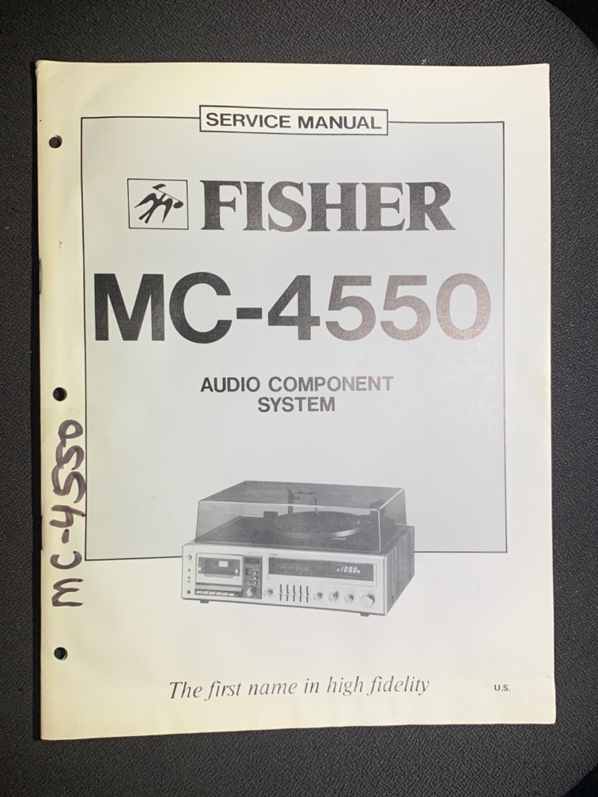 Fisher MC-4550 Audio Component System Original Service Manual