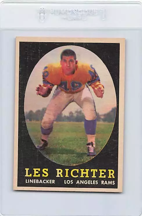 Les Richter trading card