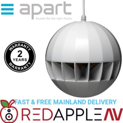 Apart SPH20 360° 8'' Pendelleuchte Kugel Lautsprecher 20 W/100 V weiß KOSTENLOSE Lieferung auf das Festland
