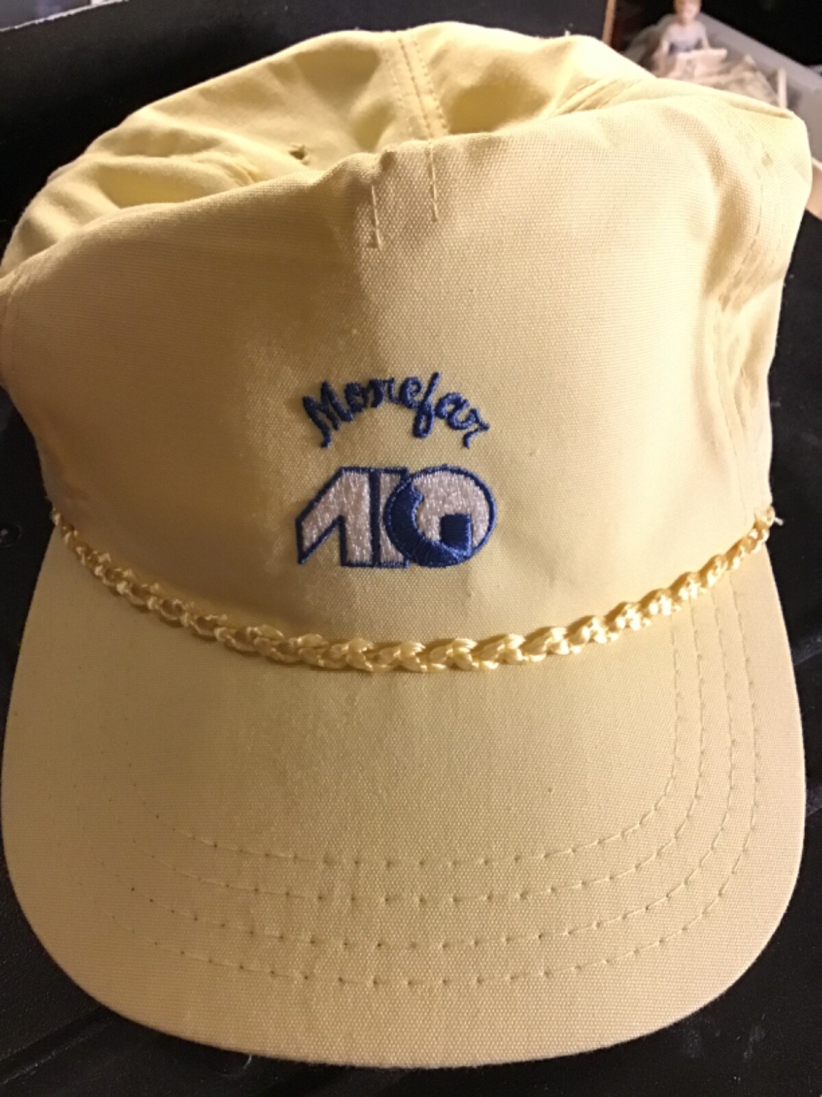 Vintage 1980’s Yellow  Hat From Morefar AIG Back O’ Beyond Very Rare image 10