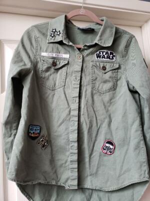 Star Wars Elite Forces Button up hunter green shirt