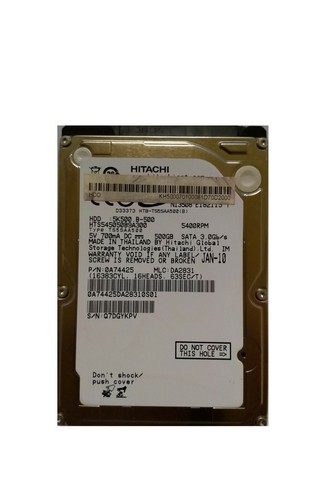 Hitachi 5K500.B-500 - HTS545050B9A300- 500 GB - SATA - 220 0A90161 01 Rev.*