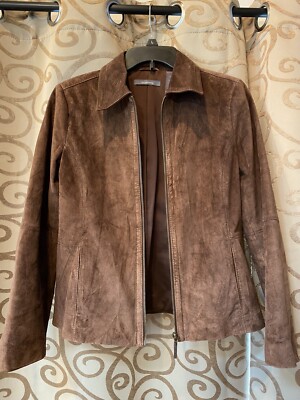 Liz Claiborne Brown Suede Jacket Petite 
