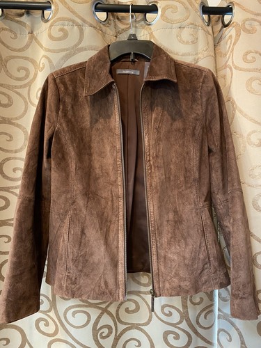 Liz Claiborne Brown Suede Jacket Petite 
