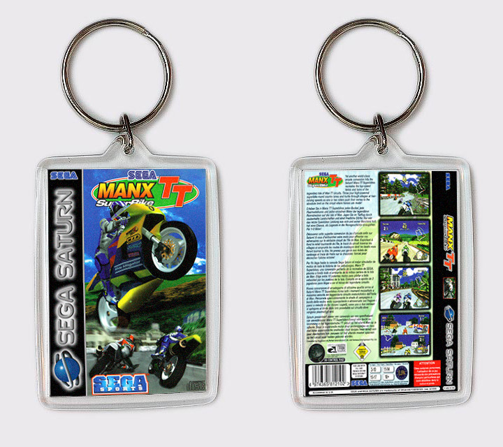 Porte-Clés Manx Tt Superbike Sega Saturn Porte-Clé