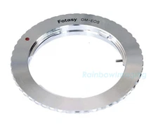Fotasy Brass Olympus OM Lens to Canon EOS Adapter Rebel T6i T6 T5i T5 T4i