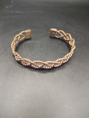 Copper Magnetic Bracelet Pain Relief Healing Celtic Bracelet Spiral Knot  UK