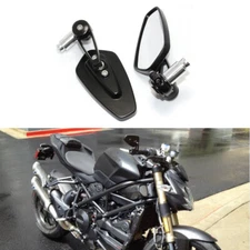 Motorcycle 7/8" Handle Bar End Mirrors For Ducati Streetfighter 848 Sport 1000