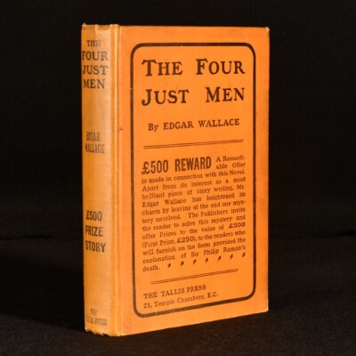 1905 Die vier gerechten Männer von Edgar Wallace Erstausgabe