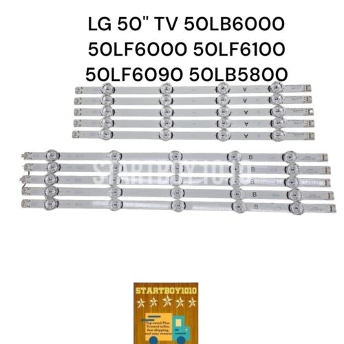 LED Strips For LG 50" TV 50LB6000 50LF6000 50LF6100 50LF6090 50LB5800 - Afbeelding 1 van 6